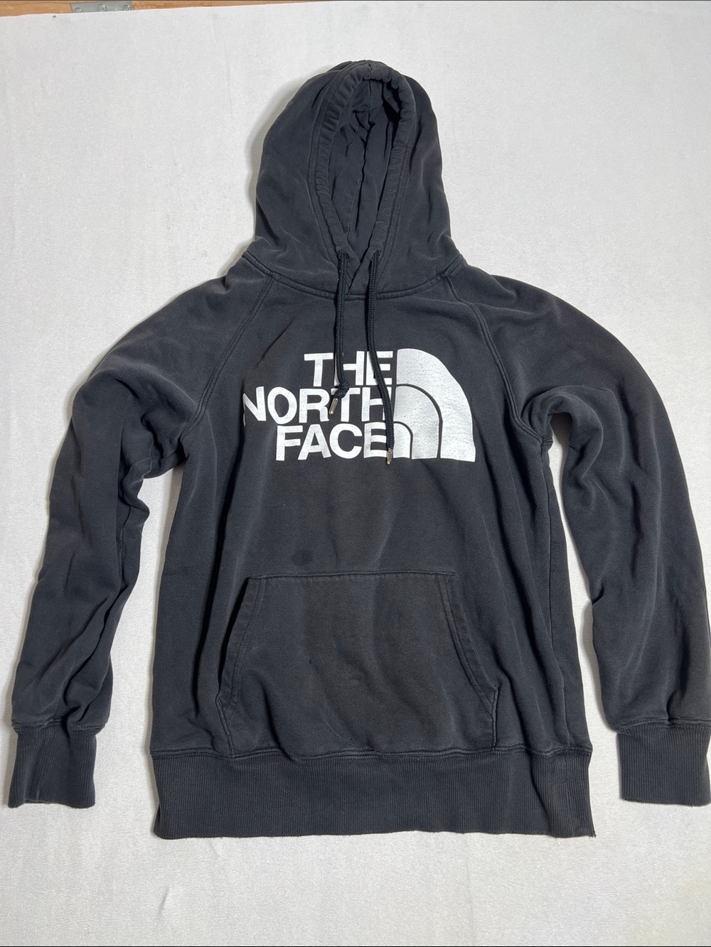 The North Face Men's Black Hoodie with White Logo